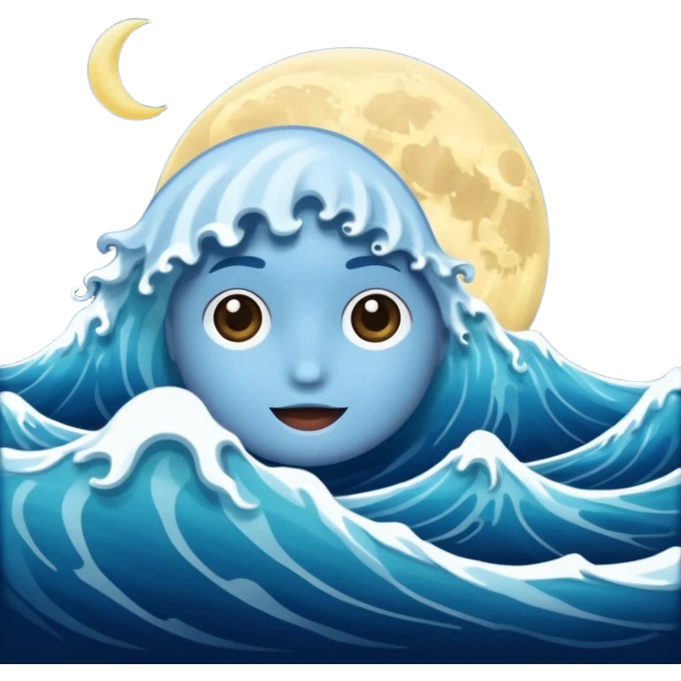 Un mar y una Luna emoji