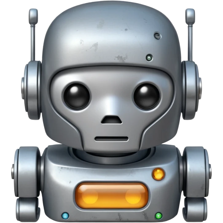 Sad robot emoji