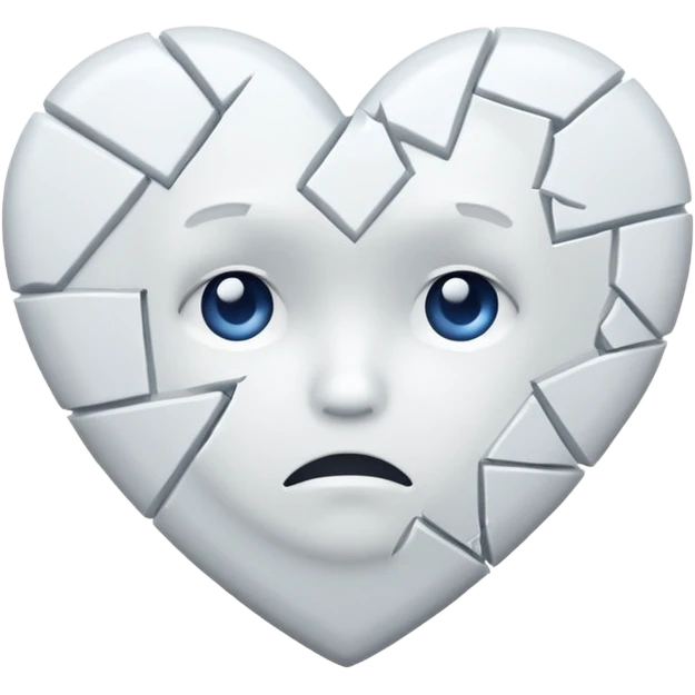 Sad broken heart  emoji