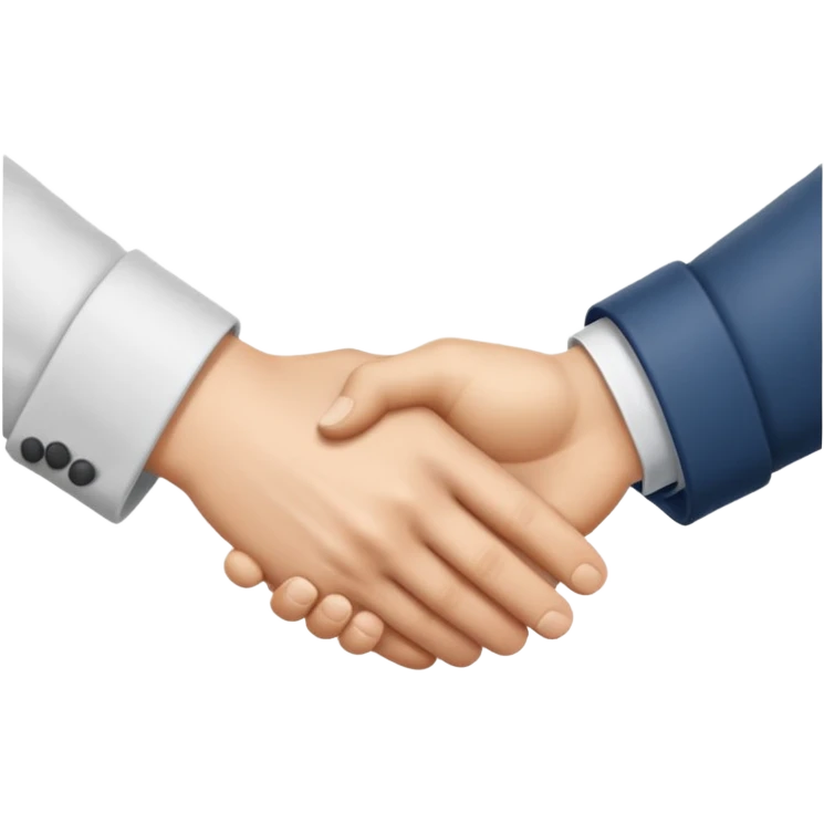 two white hands in a handshake emoji