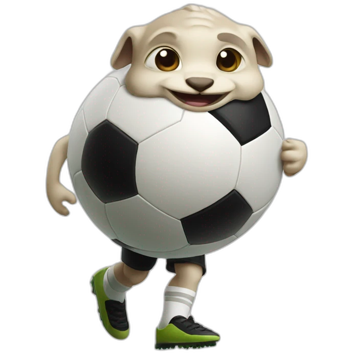Grogu playing fútbol Real Madrid emoji