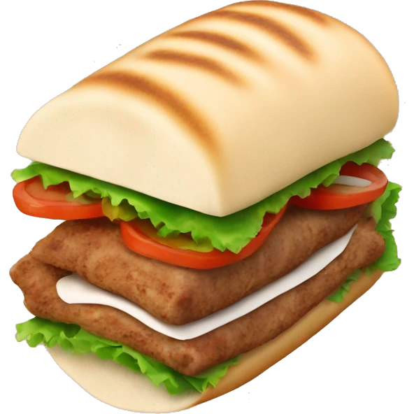 doner kebab with pita bead emoji