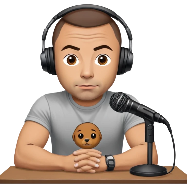 generate realistic detailed joe rogan podcast emoji