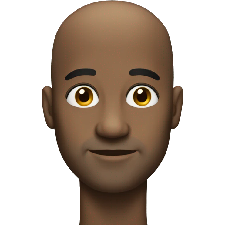 Bald black guy emoji
