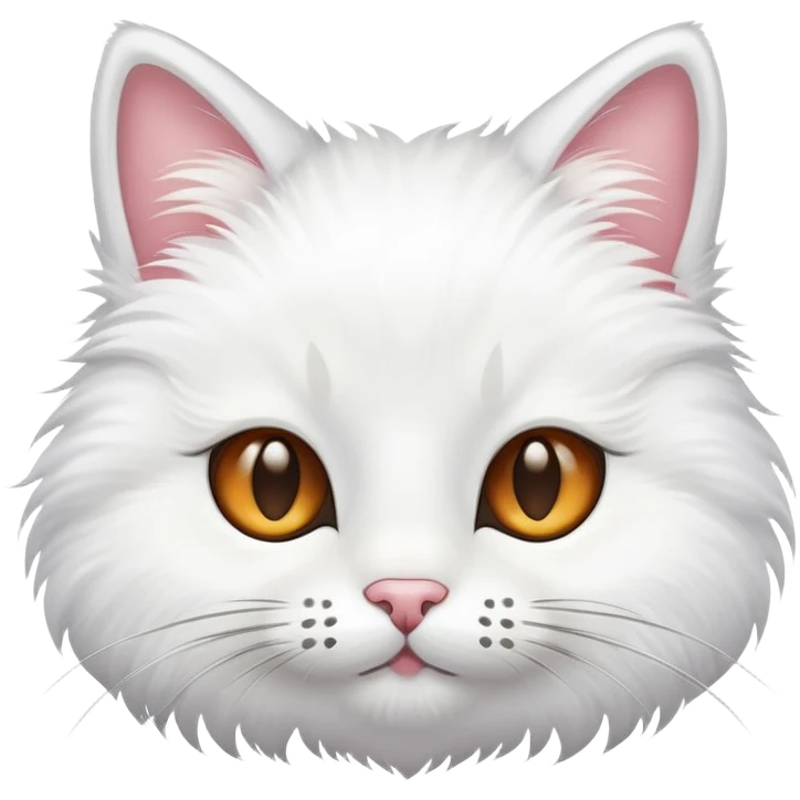 Cute cat face with whiskers emoji