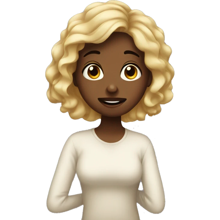 Pinterest Girl with anxious disorder emoji