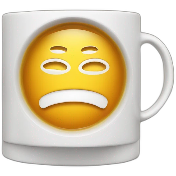the word IQ  on a cup of tea emoji