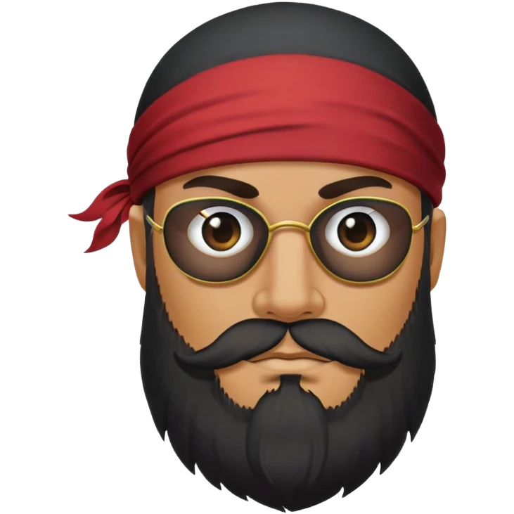 pirate with an eyepatch and beard  emoji