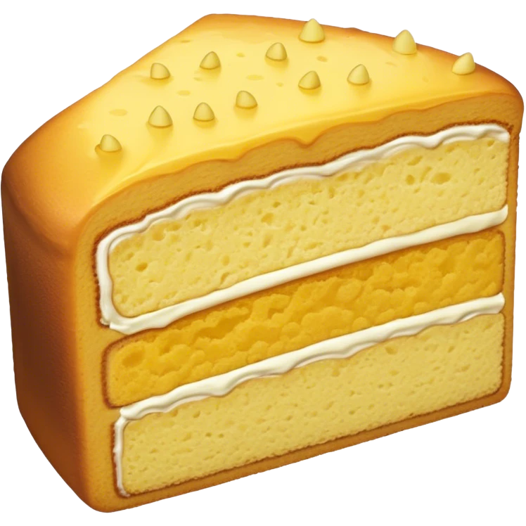 sweet simple slice of sponge cake emoji