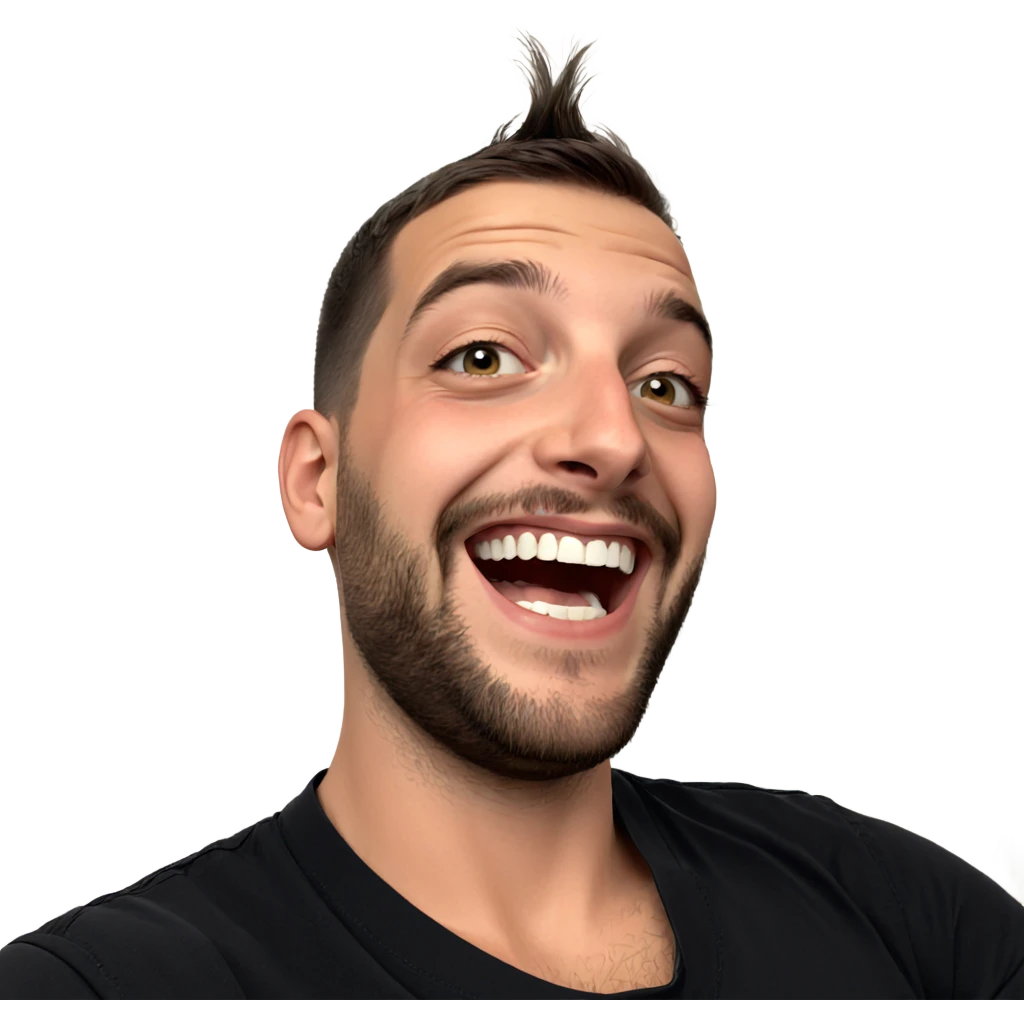 smiling portrait of a boy emoji