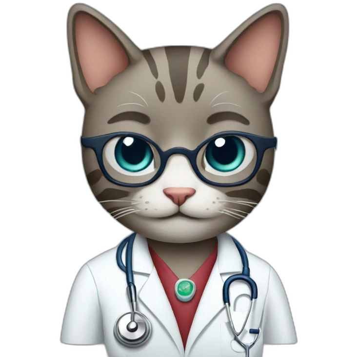 Cat doctor emoji