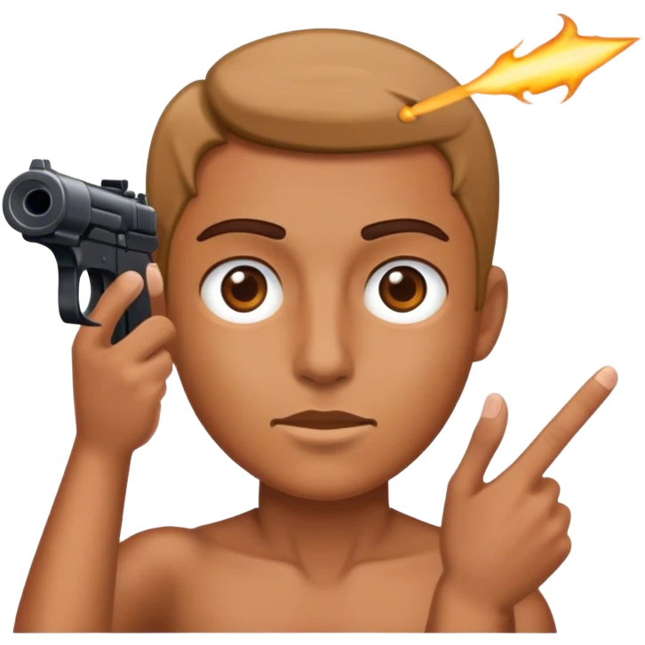 Shooting head emoji