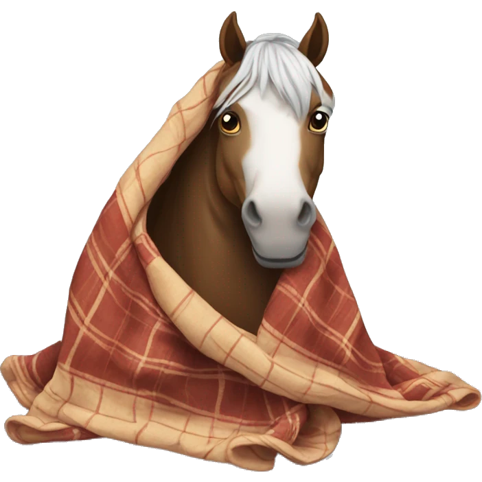 Horse in blanket emoji