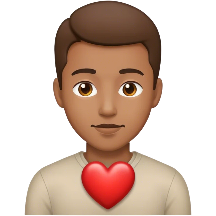 man with heart emoji