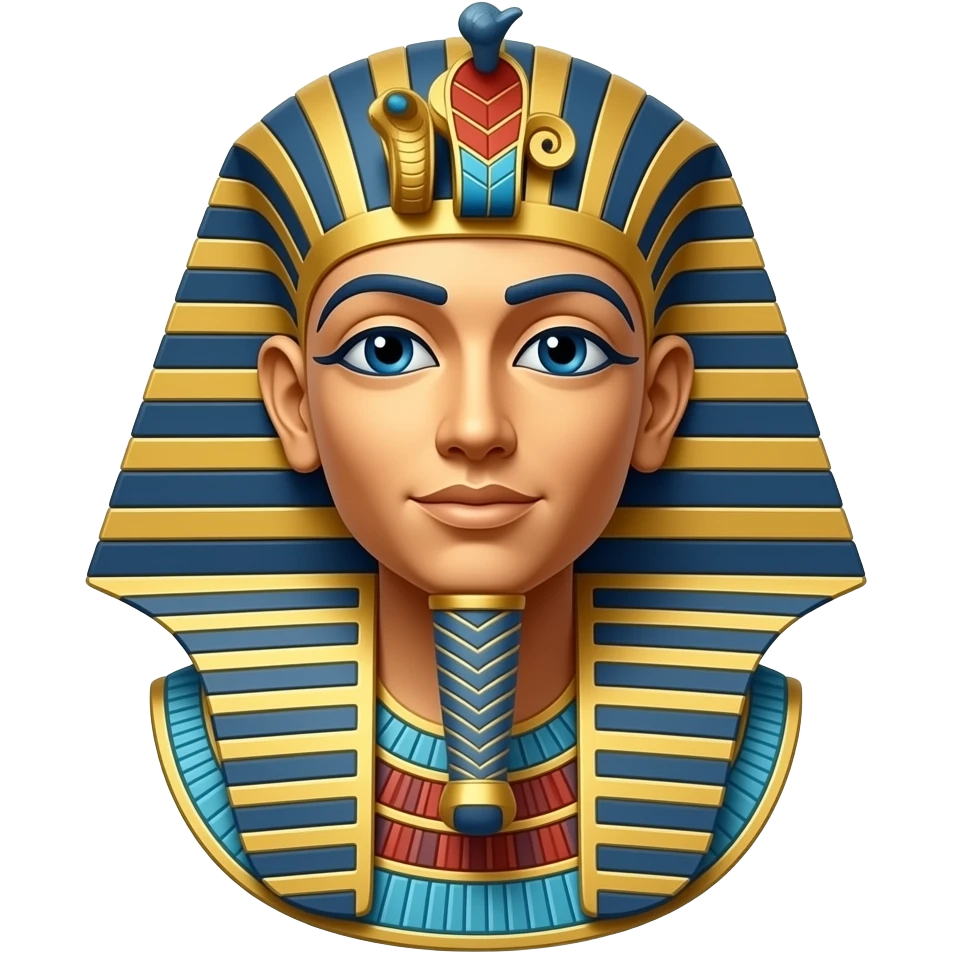 Un pharaon en gris emoji