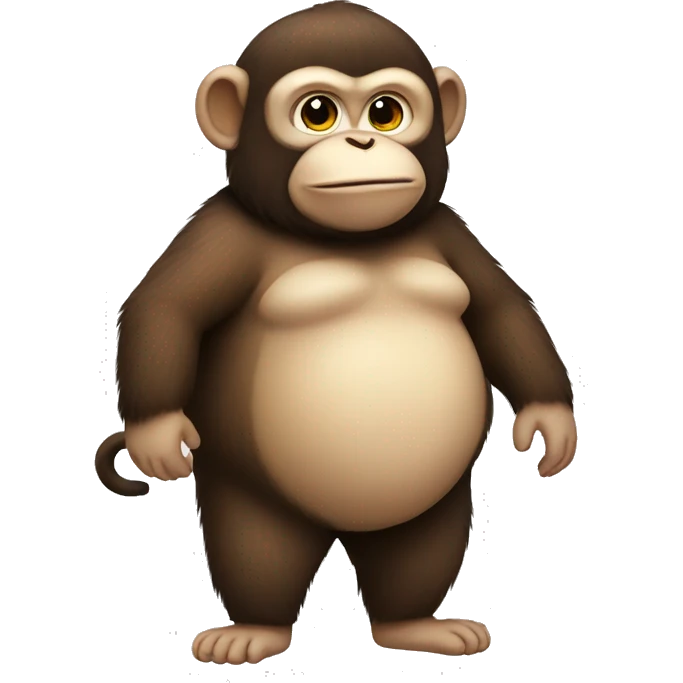 Fat monkey emoji