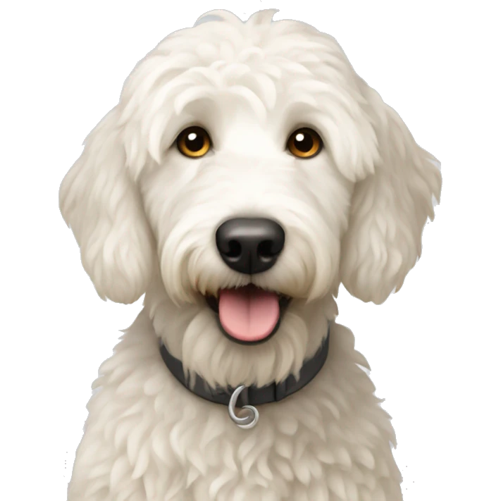 white golden doodle emoji