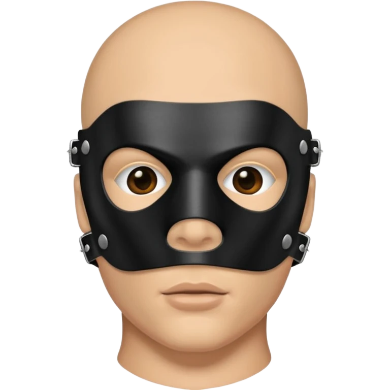 bdsm slave leather mask fullhead emoji