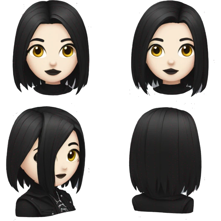 Goth gf emoji