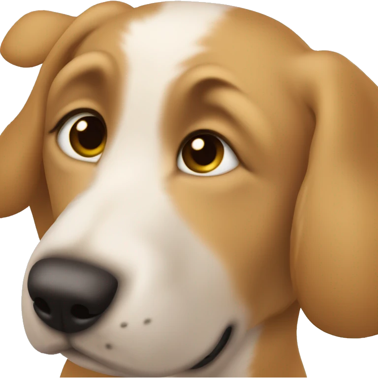Um cachorro comendo um cachorro quente  emoji