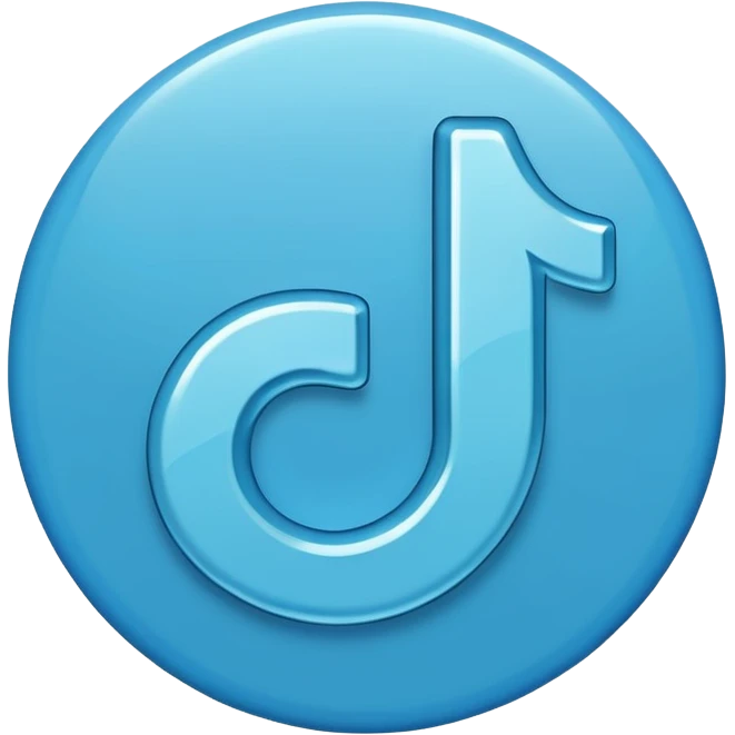 BLUE TIK TOK TICK emoji