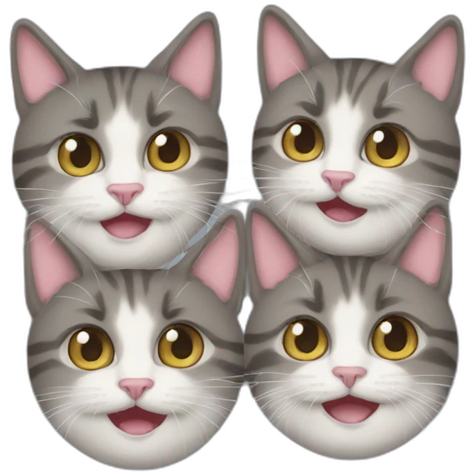 three-cats emoji