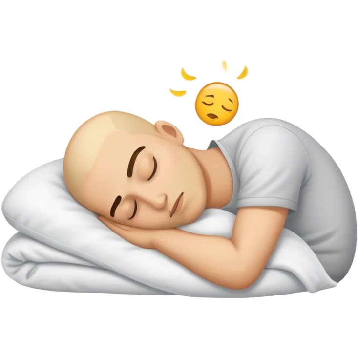 Lazy guy sleeping emoji