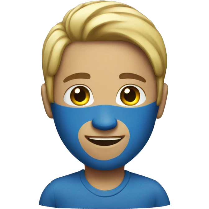Avatar blue  emoji