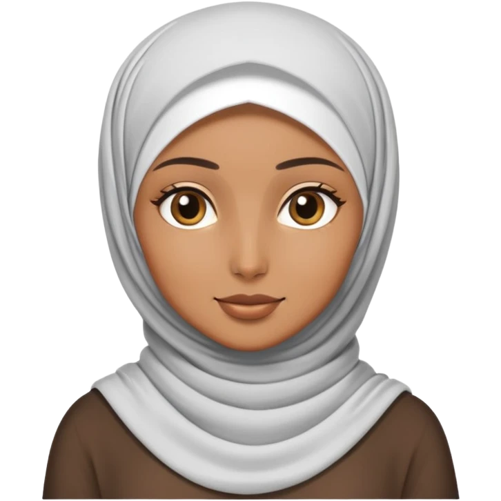 girly hijabi girl with bronzed skin skinny  emoji