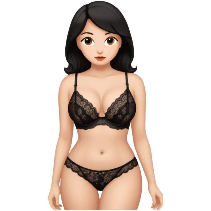 woman with big breasts in sexy lingerie emoji
