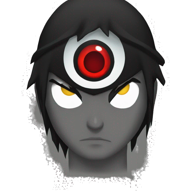Itachi cara enojada con el Sharingan  emoji
