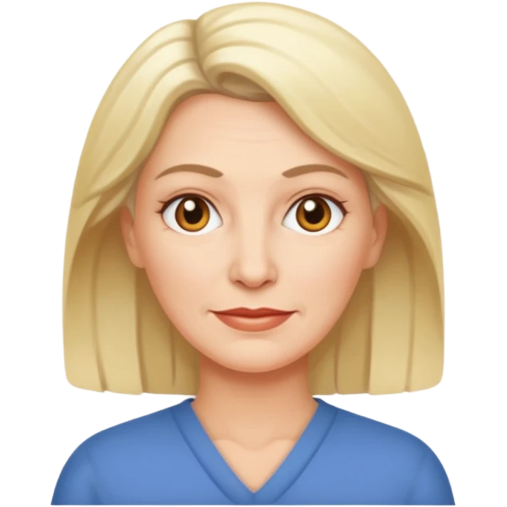 Middle aged white woman emoji
