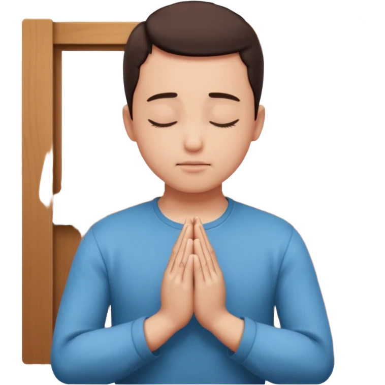 pray to the lord in the peace of our home emoji