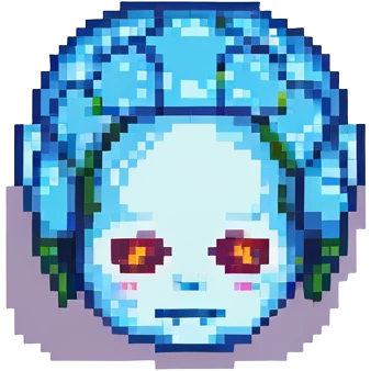 reboot mind emoji, retro, colorful pixel art style, no text emoji