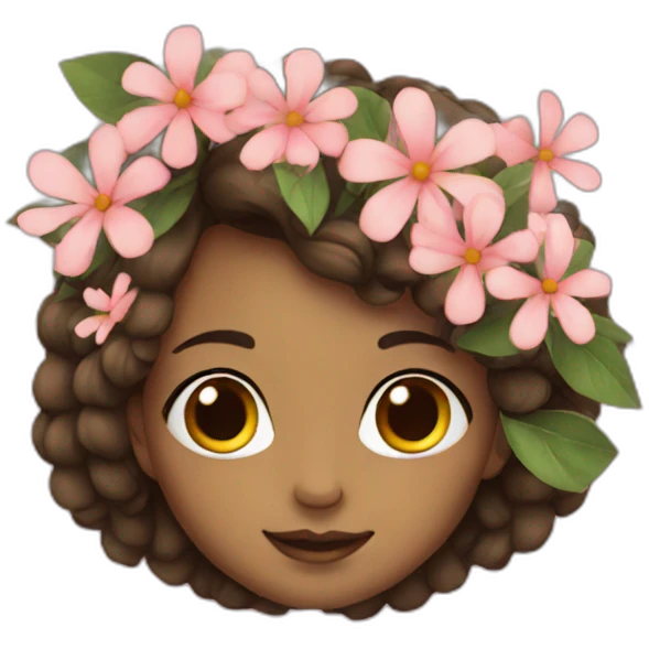 Girl flowers emoji