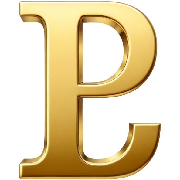 Letter “i” in gold emoji