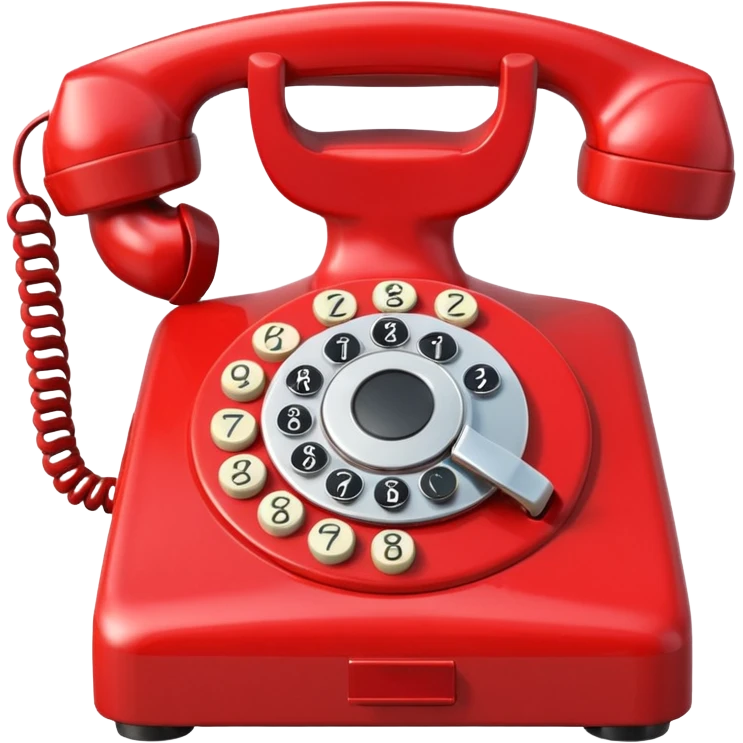 Phone hotline phone emoji