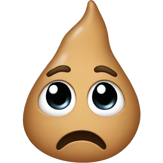 Create a crying Poop emoji