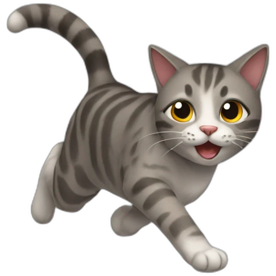 cat run emoji