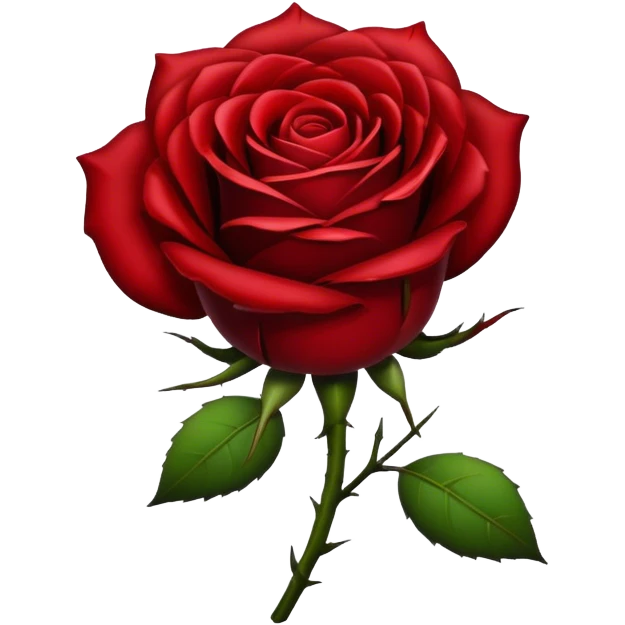 Bloody dark rose emoji