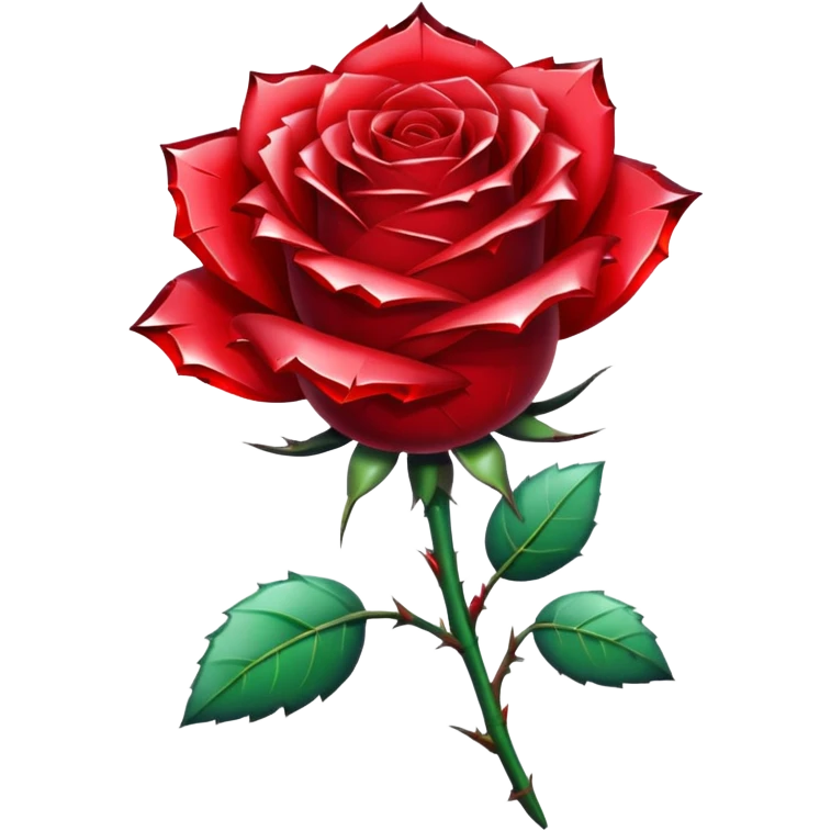 Red Rose made out of broken crystal

 emoji