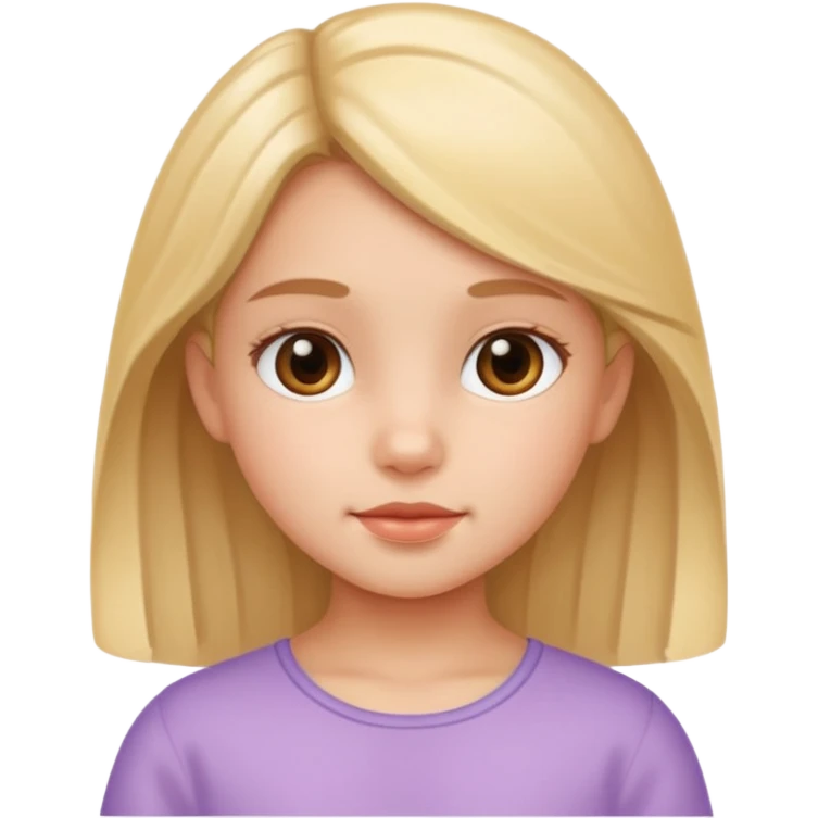 pretty non white little girl emoji