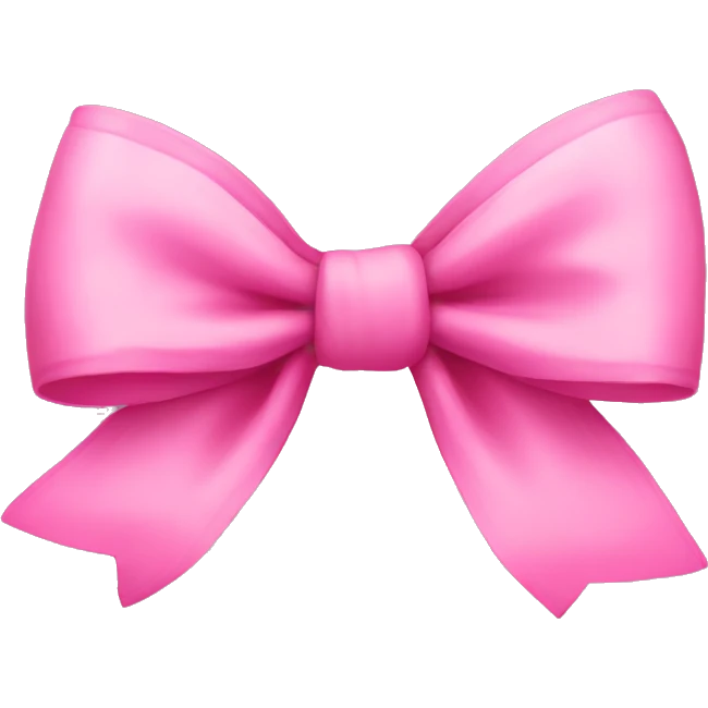 Pink bow emoji