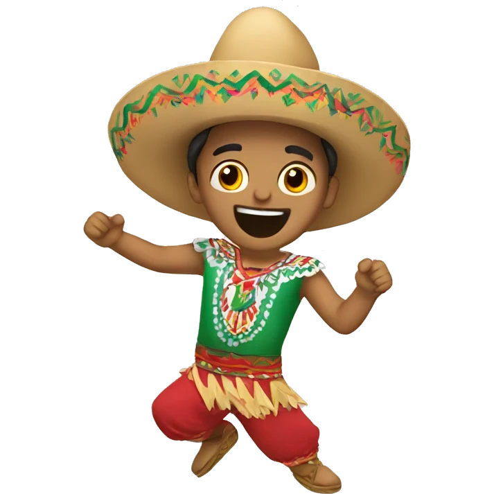 Mexican dancing emoji