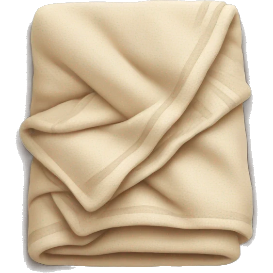 beige folded blanket  emoji