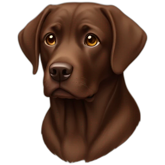 brown chocolate lab emoji
