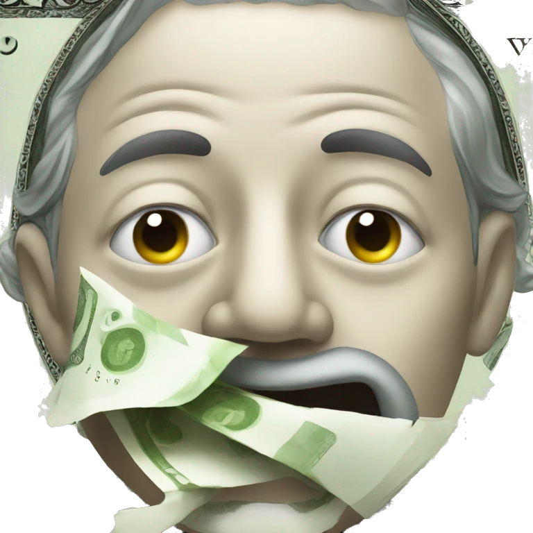 money face getting shushed emoji