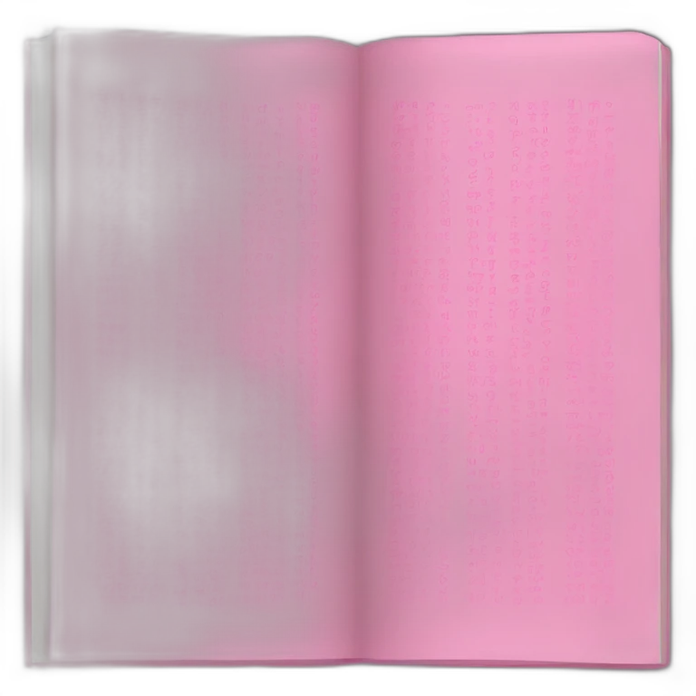 PINK FONT BOOK emoji