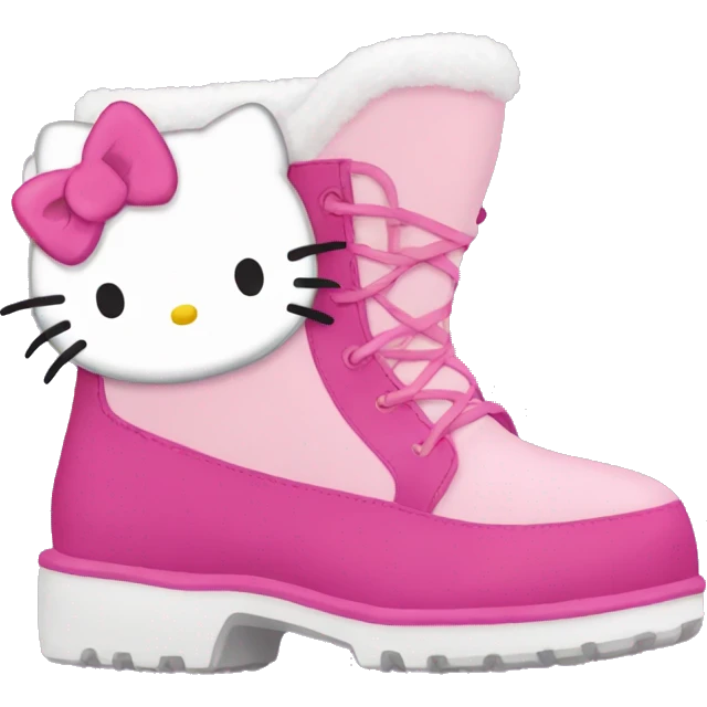 couqette hello kitty with Uggs on  emoji