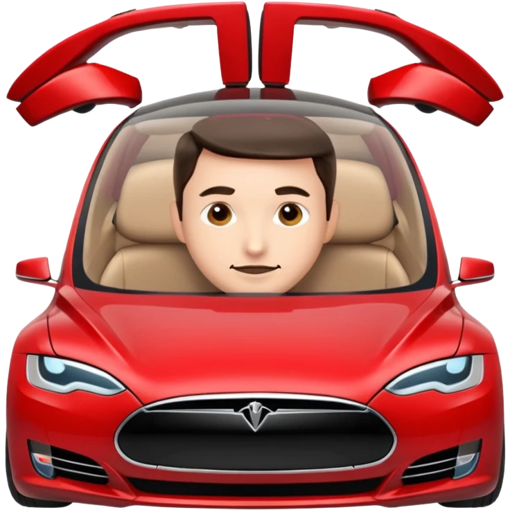 Tesla character front view emoji